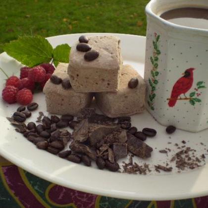 Raspberry Mocha Marshmallows Handcrafted Candy