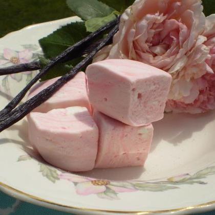 Vanilla Rose Marshmallows Gourmet Handmade Candy