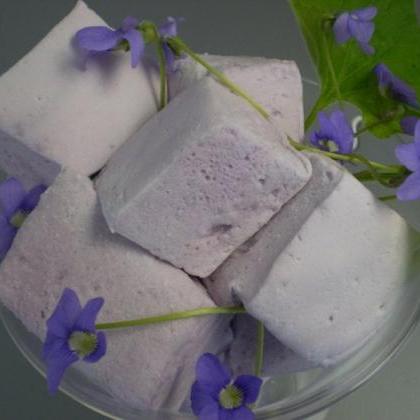 Violet marshmallows gourmet handmad..