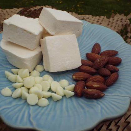 White Chocolate Almond Marshmallows Handmade..