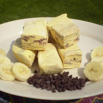 Banana Chocolate Chip Swirl Marshmallows Homemade..