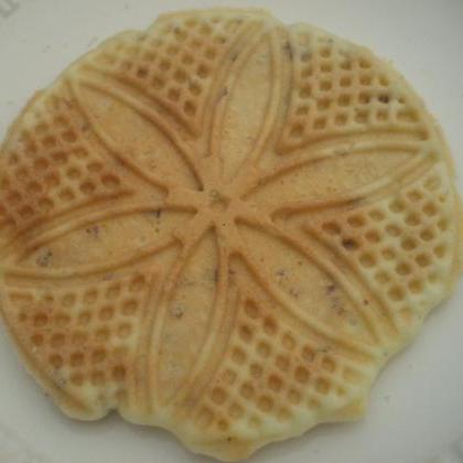 Pizzelle Italian Cookies with nuts,..