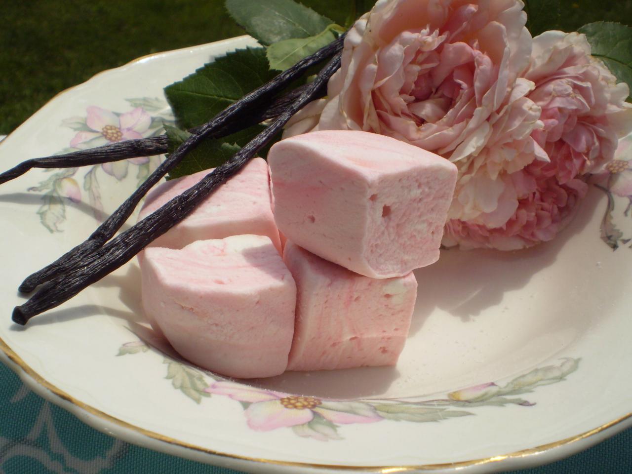 Vanilla Rose Marshmallows gourmet handmade candy