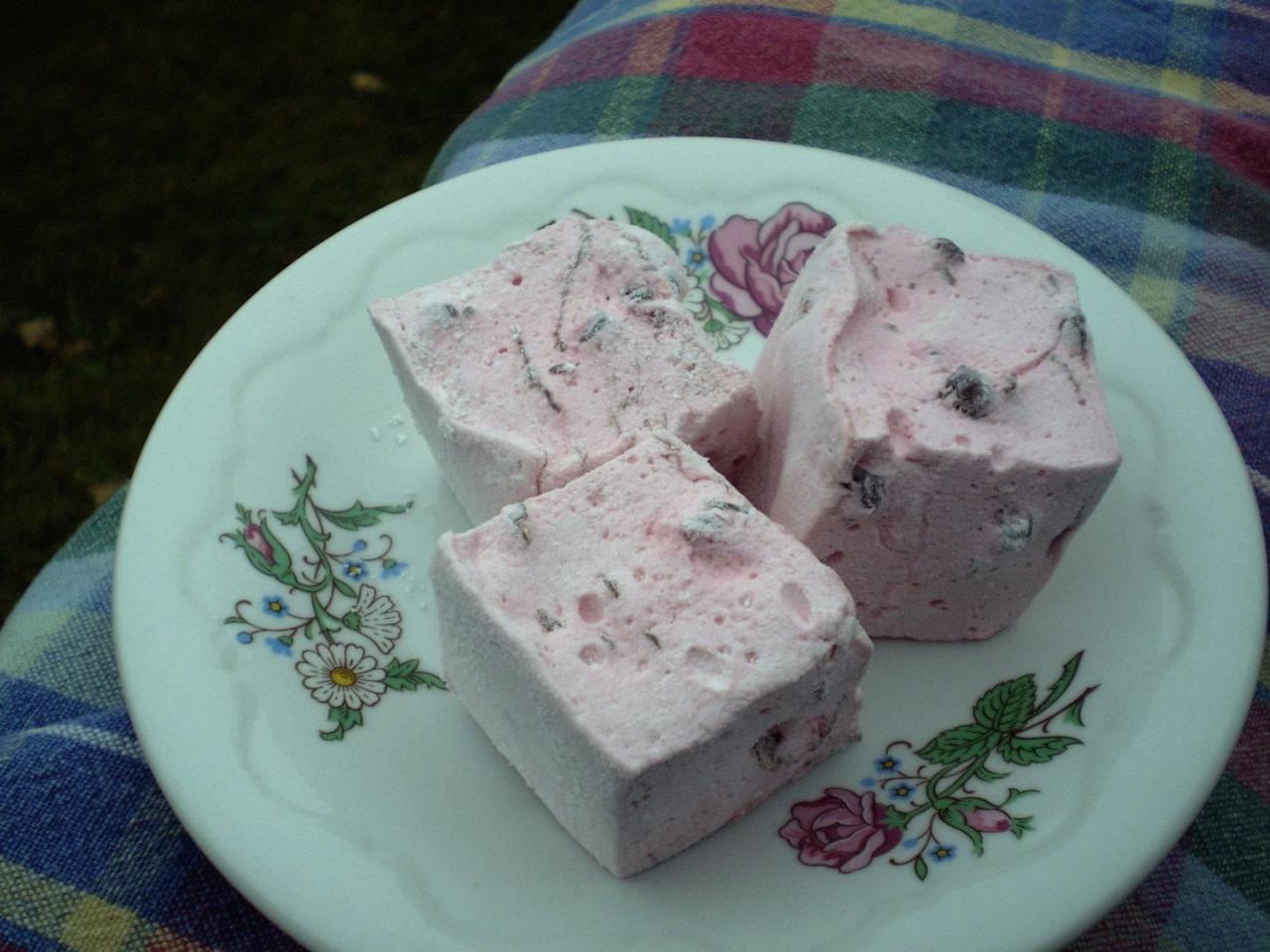 Raspberry Chocolate Chip Marshmallows 18 Gourmet Handcrafted Candies
