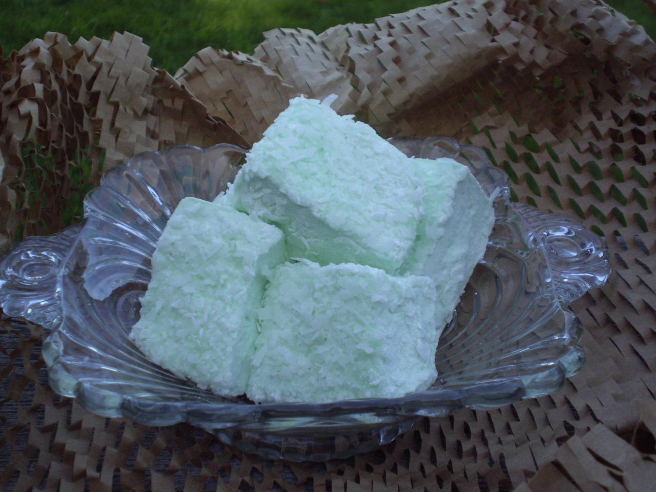 Lime Coconut Marshmallows Gourmet Handmade Confection