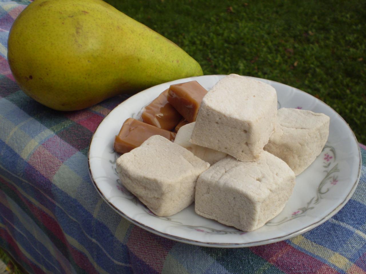 Caramel Pear Marshmallows Handcrafted Gourmet Candy