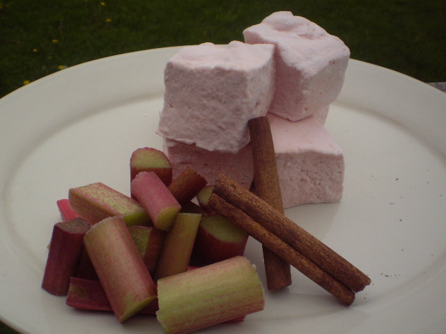 Rhubarb Cinnamon Marshmallows Handmade Candy
