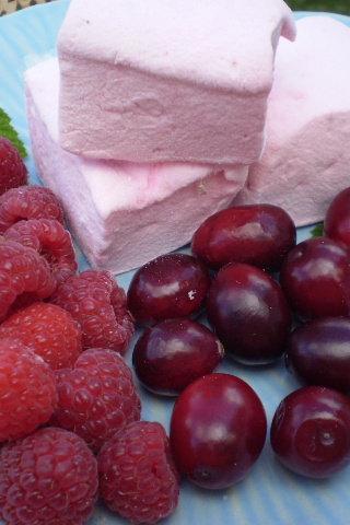 Cran raspberry Marshmallows handcrafted gourmet confections