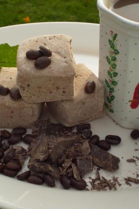 Raspberry Mocha marshmallows handcrafted candy