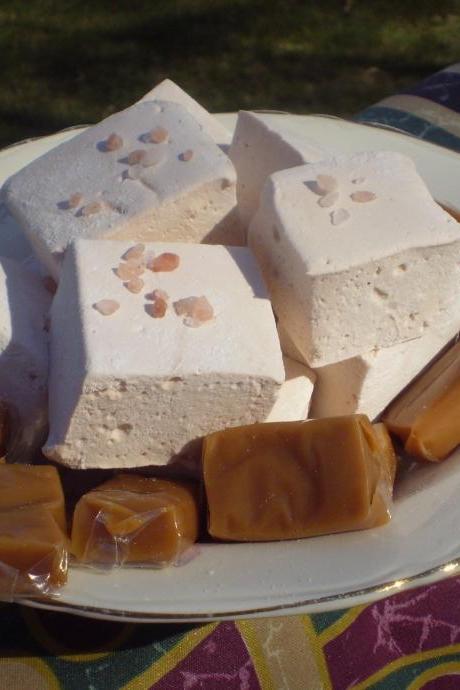 Salted caramel Marshmallows 18 piece handmade candy