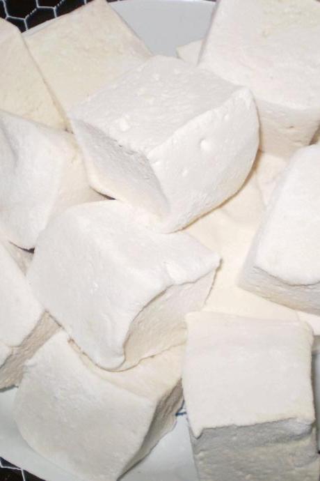 Spiced butter rum marshmallows, handmade sweets