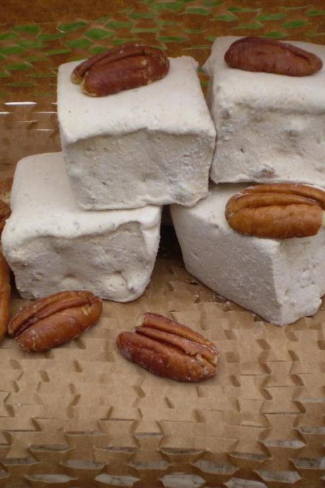Maple Cinnamon Pecan marshmallows handmade confection