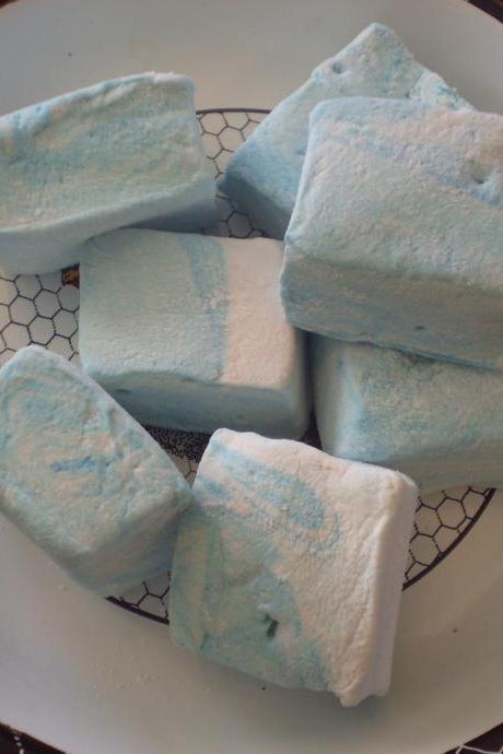 Blue Raspberry Marshmallows handcrafted gourmet candy