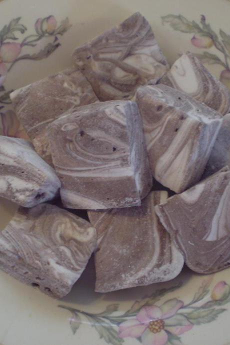Chocolate swirl marshmallows handmade gourmet sweets
