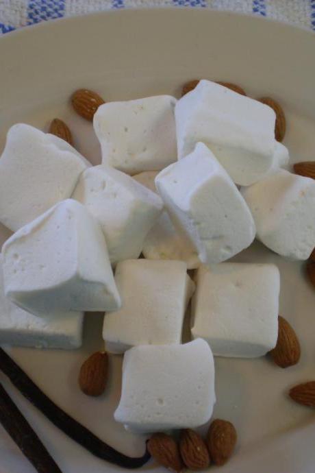 Vanilla bean almond marshmallows handcrafted confection