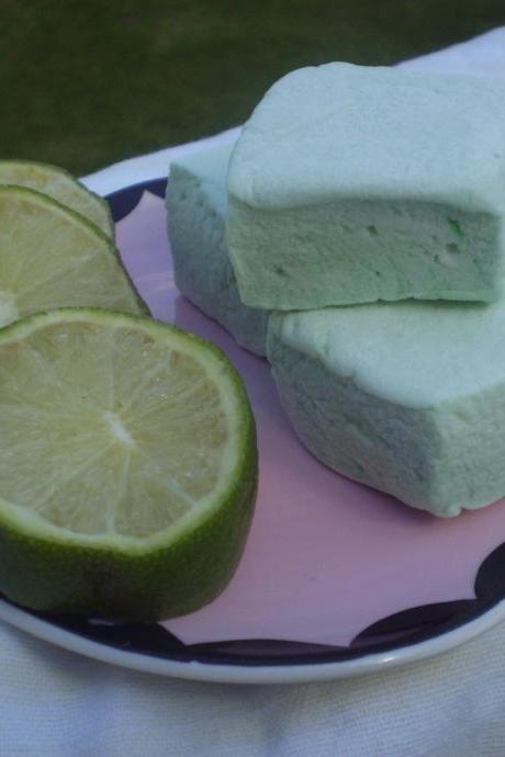 Lime Marshmallows handmade candy