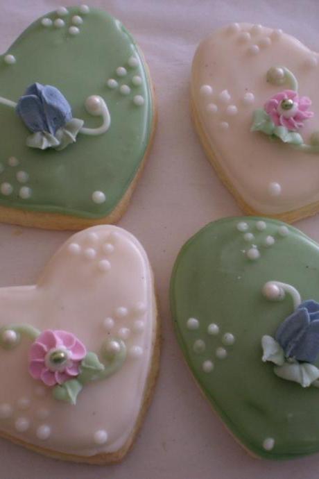 Heart Sugar cookies decorated gluten free