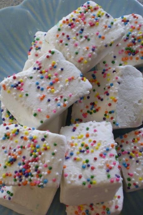 Vanilla bean party marshmallows handmade candies