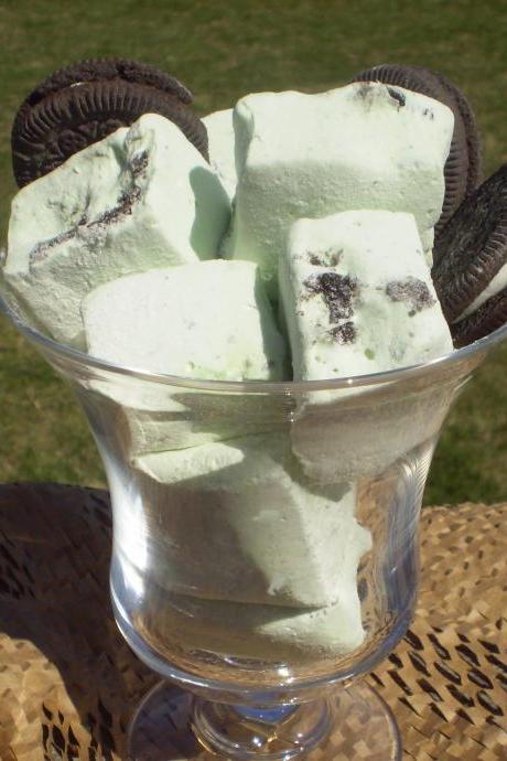 Mint chocolate cookies n creme, marshmallows homemade gourmet candy