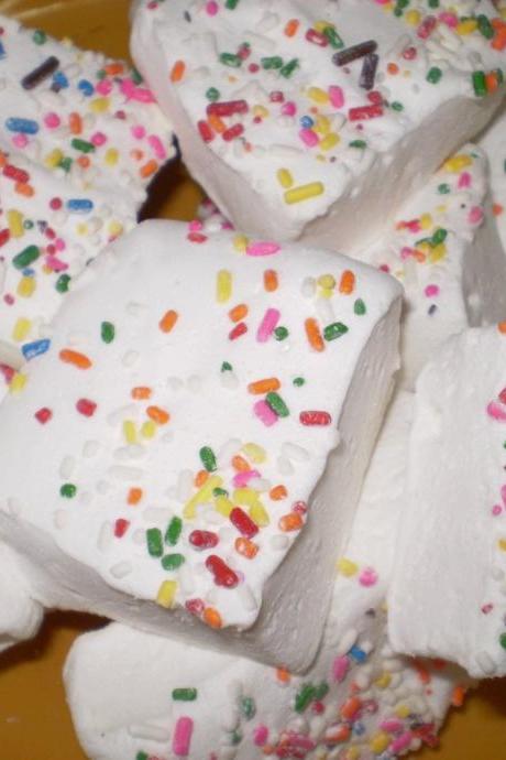 Vanilla Bean Birthday Cake sprinkles marshmallows made to order candies
