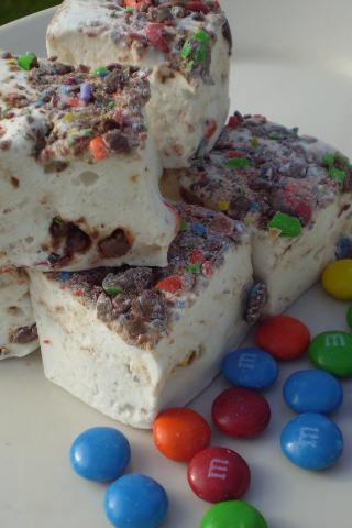 M&M Candy Marshmallows, homemade treat